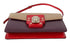 Dolce & Gabbana Purple Beige Red Leather LUCIA Crossbody Purse Bag for Women
