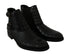Chaussures Derby en cuir de crocodile noir Dolce & Gabbana