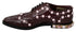 Dolce & Gabbana Women's Bordeaux Leather Crystal Pearl Formal Shoes