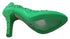Dolce & Gabbana Women's Green PVC Cinderella Heels – Crystal Floral Pumps