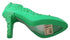 Dolce & Gabbana Women's Green PVC Cinderella Heels – Crystal Floral Pumps