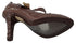 Dolce & Gabbana Brown Cinderella Crystal Heels – Floral PVC Pumps for Women