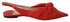 Jimmy Choo Red Nappa Leather Pointed Toe Flats Sandals for Women