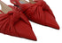 Jimmy Choo Red Nappa Leather Pointed Toe Flats Sandals for Women