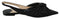 Jimmy Choo Black Nappa Leather Annabell Pointed Toe Flats Sandals for Women