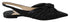 Jimmy Choo Black Nappa Leather Annabell Pointed Toe Flats Sandals for Women