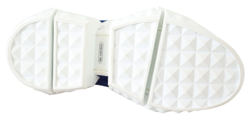 Jimmy Choo Electric Blue & Orange Leather Mix Chunky Sneakers for Women