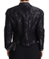 Dolce & Gabbana Black Lace Sheer Corset Organza Silk Jacket