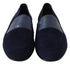 Dolce & Gabbana Blue Suede Caiman Loafers Slippers Shoes