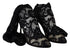 Dolce & Gabbana Taormina Stretch Sock Boots – Black Lace High Heel Pumps for Women