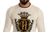 Dolce & Gabbana White Heraldic Cashmere Pullover Sweater