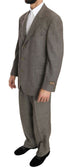 Fendi Brown Wool Regular Single Breasted Suit