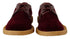 Dolce & Gabbana Bordeaux Velvet Exotic Leather Shoes