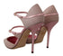 Dolce & Gabbana Pink Glitter Mary Jane Strappy Heels for Women