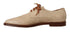 Dolce & Gabbana Beige Eel Leather Lace-Up Formal Flats – Luxury Shoes