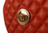 Versace Round Crossbody Shoulder Bag in Red Nappa Leather for Women