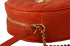 Versace Round Crossbody Shoulder Bag in Red Nappa Leather for Women