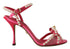 Dolce & Gabbana Pink Satin Pearl Strap Heels – Women’s Embellished High Heel Sandals