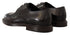 Dolce & Gabbana Black Leather Dress Formal Derby Shoes