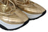 Jimmy Choo Michigan Hip Golden Glamour Mesh Leather Women’s Sneakers Shoes
