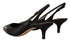 Dolce & Gabbana Slingback Pumps | Black Leather Pointed Toe Heels for Women