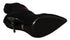 Dolce & Gabbana Stretch Sock Booties Black Wool with Red Rose Embroidery – Women’s