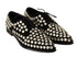 Dolce & Gabbana Crystal Lace-Up Formal Shoes Black Leather Women