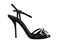 Dolce & Gabbana Black Crystal Ankle Strap Heels – Women’s Evening Sandals
