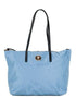 Versace Portuna Medusa Tote Bag – Women’s Cornflower Blue Nylon & Leather