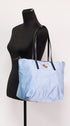 Versace Portuna Medusa Tote Bag – Women’s Cornflower Blue Nylon & Leather