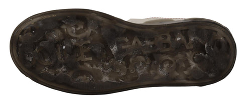 Dolce & Gabbana Portofino White Leather Logo Sneakers Shoes for Women
