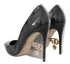Dolce & Gabbana Heels Pumps – Black Leather & PVC Wrapped – Women’s