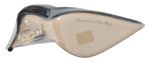 Dolce & Gabbana Heels Pumps – Black Leather & PVC Wrapped – Women’s