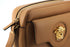 Versace Elegant Brown Leather Camera Case Shoulder Bag – Women's Crossbody with Medusa Emblem