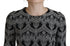 Dolce & Gabbana Black Gray Jacquard Sheath Bodycon Dress