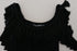 Dolce & Gabbana Black Tank Top Blouse Tassle Cotton Blouse
