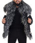 Dolce & Gabbana Black White Fur Shearling Full Zip Jacket