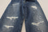 Dolce & Gabbana Blue Washed Cotton Tattered Denim Jeans