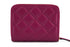 Versace Quilted Wallet in Purple Nappa Leather with Medusa Logo for Women