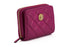 Versace Quilted Wallet in Purple Nappa Leather with Medusa Logo for Women