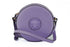 Versace Elegant Round Purple Calf Leather Shoulder Bag for Women