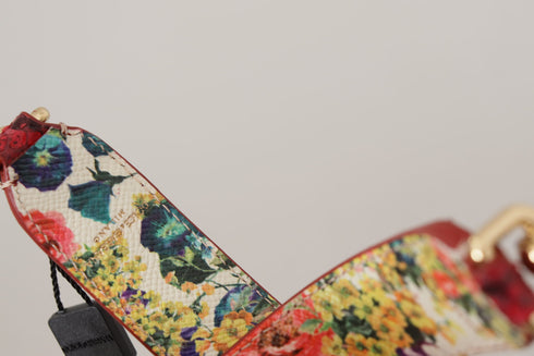 Dolce & Gabbana Shoulder Strap Red Python Leather Crystals Women’s Reversible