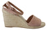 Prada Pink Suede Leather Wedge Sandals for Women – Ankle Strap Espadrille Heels