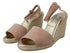 Prada Pink Suede Leather Wedge Sandals for Women – Ankle Strap Espadrille Heels