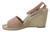 Prada Pink Suede Leather Wedge Sandals for Women – Ankle Strap Espadrille Heels
