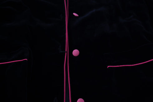 Dolce & Gabbana Black Button Belted Blazer Viscose Jacket