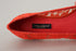Dolce & Gabbana Vally Ballet Flats Red Taormina Lace Crystal Embellished Shoes for Women