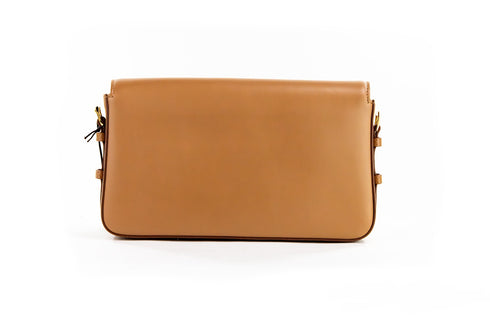 Burberry Grace Small Flap Crossbody Clutch Bag in Nutmeg Smooth Leather for Women