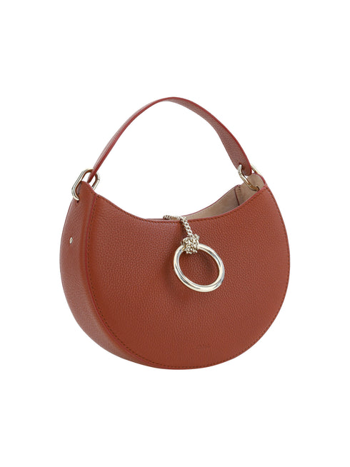 Chloé Sepia Brown Small Arlène Calf Leather Shoulder Bag for Women