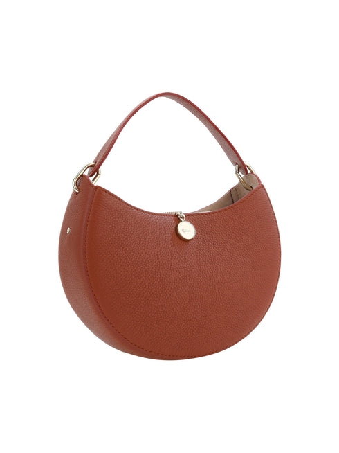 Chloé Sepia Brown Small Arlène Calf Leather Shoulder Bag for Women